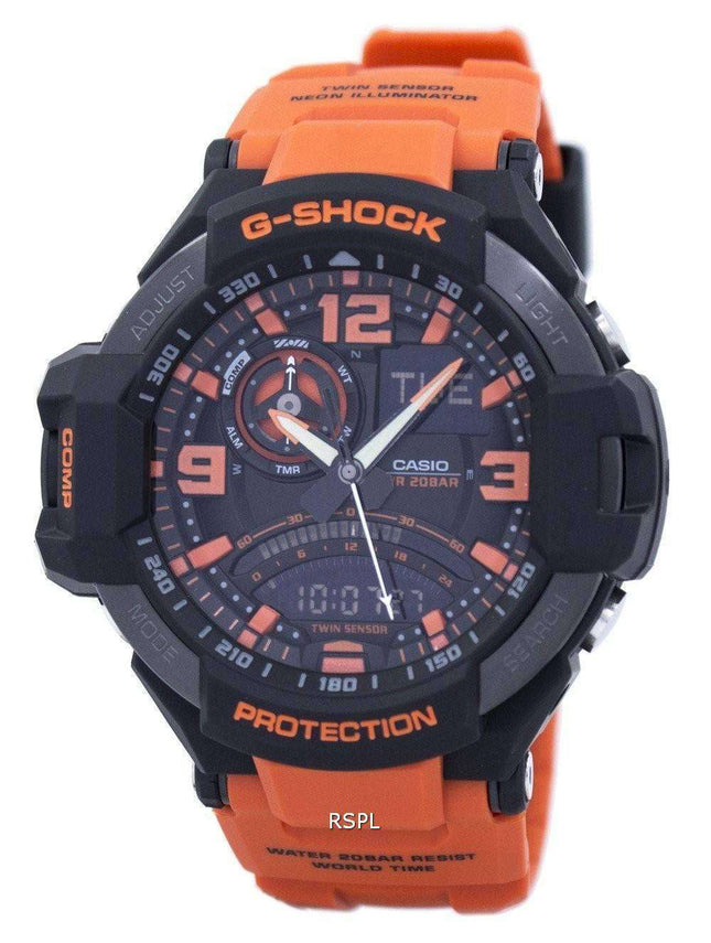 Reloj Casio G-Shock Gavitymaster neón iluminador Analógico Digital GA-1000-4A de los hombres