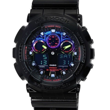 Casio G-Shock Virtual Rainbow Analógico Digital Cuarzo GA-100RGB-1A GA100RGB-1 200M Reloj para hombre