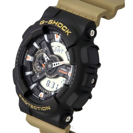 Reloj analógico digital Casio G-Shock GA-110TU-1A5 de cuarzo con correa de resina y esfera negra, 200 m, para hombre