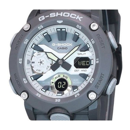 Reloj para hombre Casio G-Shock Hidden Glow Series analógico digital con correa de resina y esfera gris de cuarzo GA-2000HD-8A 2