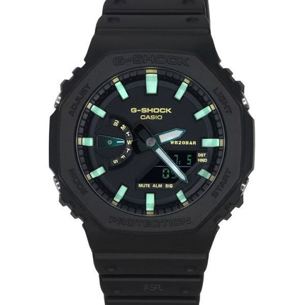 Casio G-Shock Analógico Digital Resina Correa Esfera Negra Cuarzo GA-2100RC-1A 200M Reloj para hombre