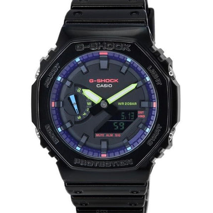 Casio G-Shock Virtual Rainbow Analógico Digital Cuarzo GA-2100RGB-1A GA2100RGB-1 200M Reloj para hombre