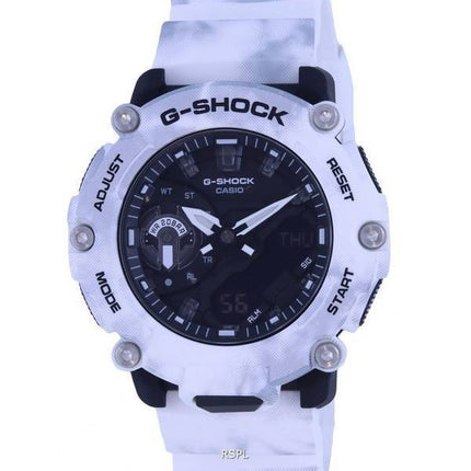 Reloj para hombre Casio G-Shock Grunge Snow Camuflaje Analógico Digital Cuarzo GA-2200GC-7A GA2200GC-7 200M