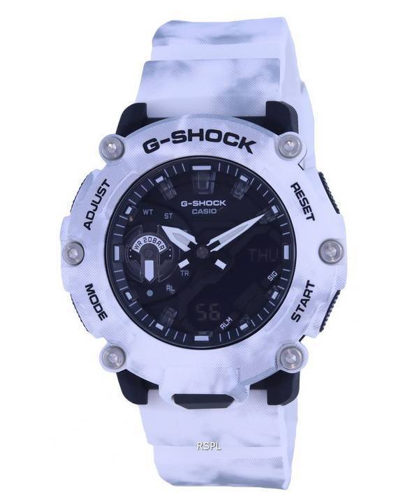 Reloj para hombre Casio G-Shock Grunge Snow Camuflaje Analógico Digital Cuarzo GA-2200GC-7A GA2200GC-7 200M