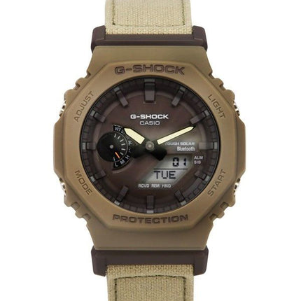 Reloj para hombre Casio G-Shock analógico digital Smartphone Link Bluetooth esfera de bronce Tough Solar GA-B2100CT-5A 200M