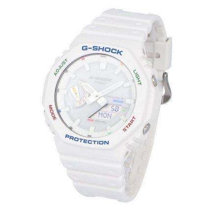 Reloj para hombre Casio G-Shock analógico digital con correa de resina y esfera blanca Tough Solar GA-B2100FC-7A 200M