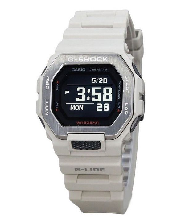 Reloj Casio G-Shock G-Lide Digital Smartphone Link Correa de resina gris Cuarzo GBX-100-8 200M para hombre