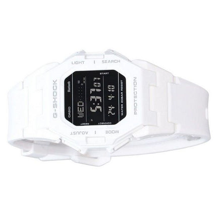 Reloj Casio G-Shock Digital Smartphone Link con correa de resina blanca de cuarzo GD-B500-7 200M para hombre