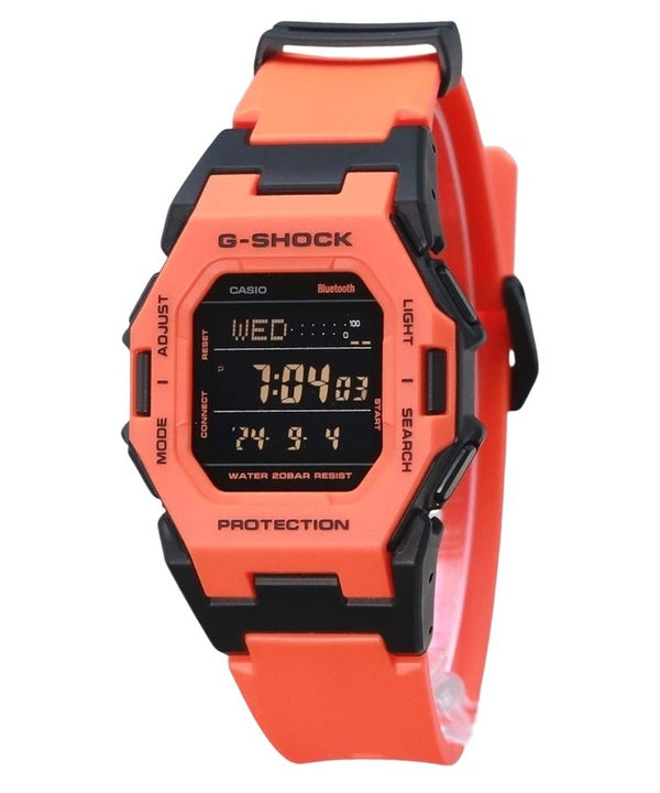 Reloj Casio G-Shock Digital Smartphone Link con correa de resina de origen biológico naranja GD-B500FL-4 de cuarzo 200 m para ho