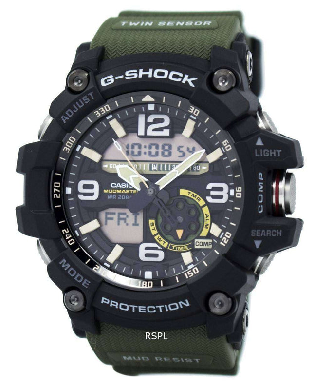 Reloj Casio G-Shock Mudmaster Analógico Digital Twin Sensor GG-1000-1A3 de los hombres