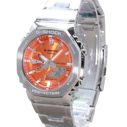 Reloj Casio G-Shock G-Steel analógico digital con esfera naranja de cuarzo GM-2110D-4A 200M para hombre