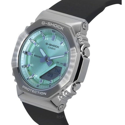 Reloj analógico digital Casio G-Shock GM-S2110-3A de cuarzo con correa de resina de base biológica y esfera verde claro, 200 m,