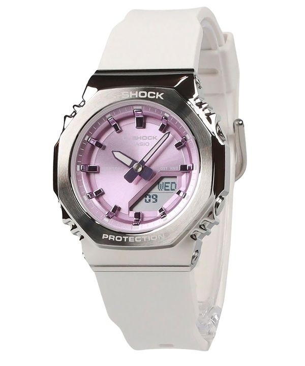 Reloj analógico digital Casio G-Shock GM-S2110-7A6 de cuarzo con correa de resina de base biológica y esfera rosa, 200 m, para m