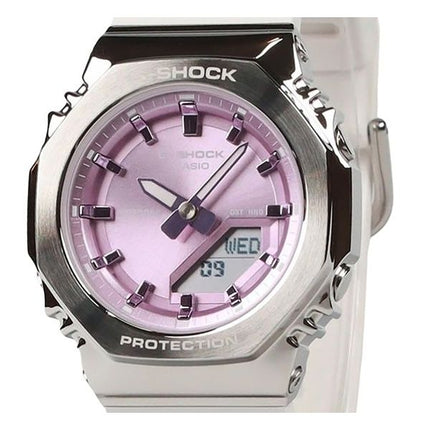 Reloj analógico digital Casio G-Shock GM-S2110-7A6 de cuarzo con correa de resina de base biológica y esfera rosa, 200 m, para m