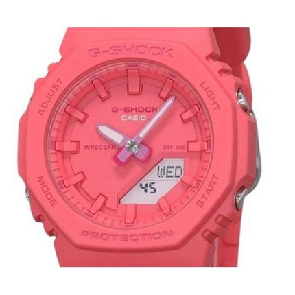 Reloj Casio G-Shock analógico digital con correa de resina y esfera rosa de cuarzo GMA-P2100-4A 200M para mujer