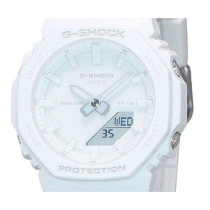 Reloj Casio G-Shock analógico digital con correa de resina y esfera blanca de cuarzo GMA-P2100-7A 200M para mujer