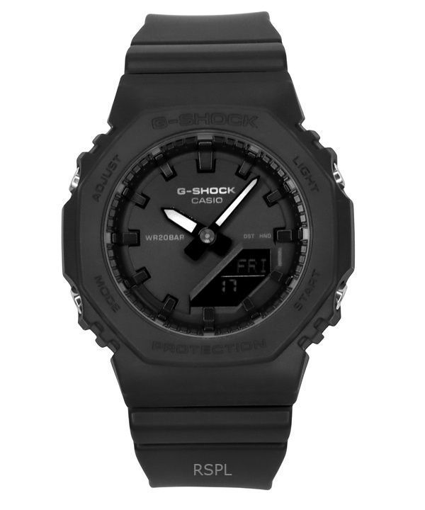 Reloj analógico digital Casio G-Shock de resina de base biológica con esfera negra de cuarzo GMA-P2100BB-1A 200M para mujer