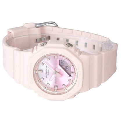 Reloj para mujer Casio G-Shock analógico digital Sunset Glow Series correa de resina con base biológica esfera rosa cuarzo GMA-P