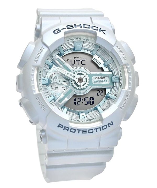 Reloj analógico digital Casio G-Shock de cuarzo con correa de resina de base biológica GMA-S110ST-2A, esfera azul, 200 m, para m