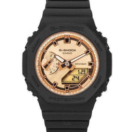 Reloj para mujer Casio G-Shock analógico digital con correa de resina y esfera en oro rosa de cuarzo GMA-S2100MD-1A 200M