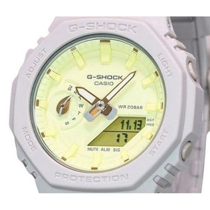 Reloj Casio G-Shock Nature&#39,s Color Series analÃ³gico digital con esfera amarilla de cuarzo GMA-S2100NC-4A 200M para mujer