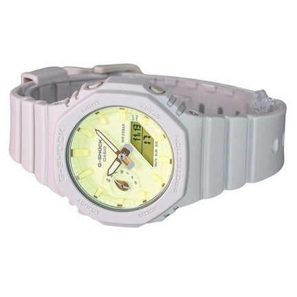 Reloj Casio G-Shock Nature&#39,s Color Series analÃ³gico digital con esfera amarilla de cuarzo GMA-S2100NC-4A 200M para mujer