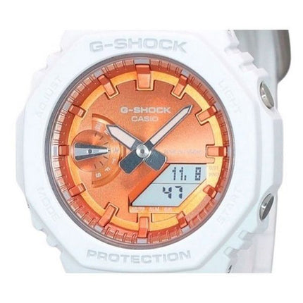 Reloj para mujer Casio G-Shock analógico digital de temporada 2023 con esfera naranja de cuarzo GMA-S2100WS-7A 200M