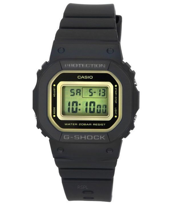 Casio G-Shock Correa de resina digital Cuarzo GMD-S5600-1 GMDS5600-1 200M Reloj para mujer