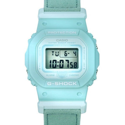 Reloj Casio G-Shock digital orgánico azul con correa de tela de resina de base biológica y cuarzo GMD-S5600CT-3 200M para mujer