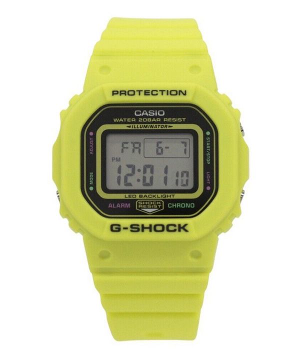 Reloj Casio G-Shock Energy Pack Series Digital Yellow Bio Based Resin Strap Quartz GMD-S5600EP-9 200M para mujer