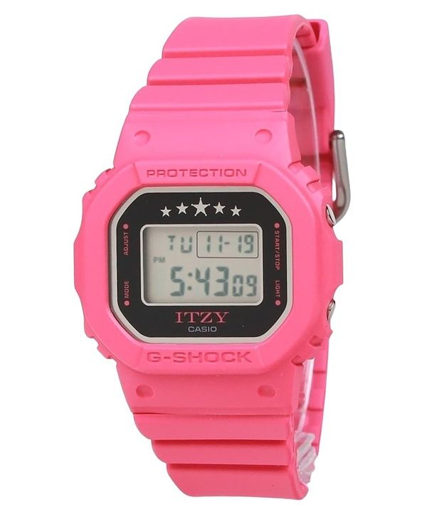 Reloj Casio G-Shock ITZY Collaboration Digital con correa de resina de base biológica, cuarzo GMD-S5610IT-4A, 200 m, para mujer