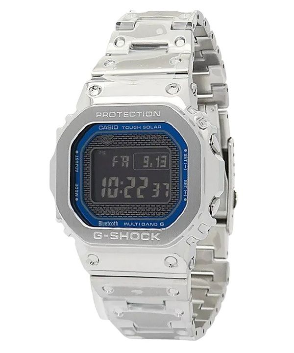 Reloj Casio G-Shock GMW-B5000D-2 para hombre, resistente, de acero inoxidable, con conexión para teléfono inteligente digital de