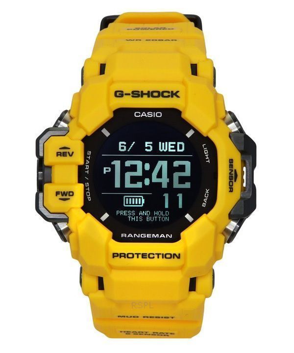 Reloj Casio G-Shock Master Of G-Land Rangeman Digital Smartphone Link Solar GPR-H1000-9 200M para hombre