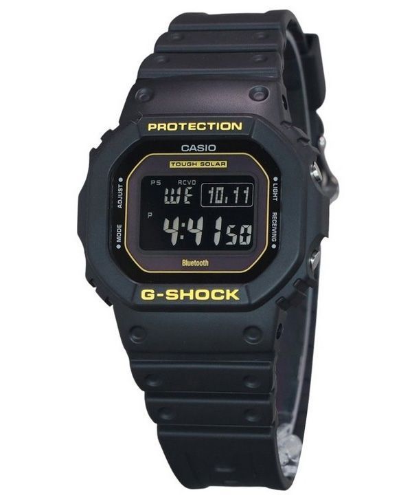 Reloj Casio G-Shock Caution amarillo digital Mobile Link correa de resina Solar GW-B5600CY-1 200M para hombre