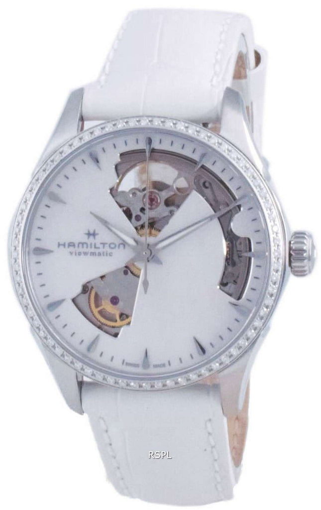 Hamilton Jazzmaster Open Heart Diamond Accents Automatic H32205890 Reloj para mujer