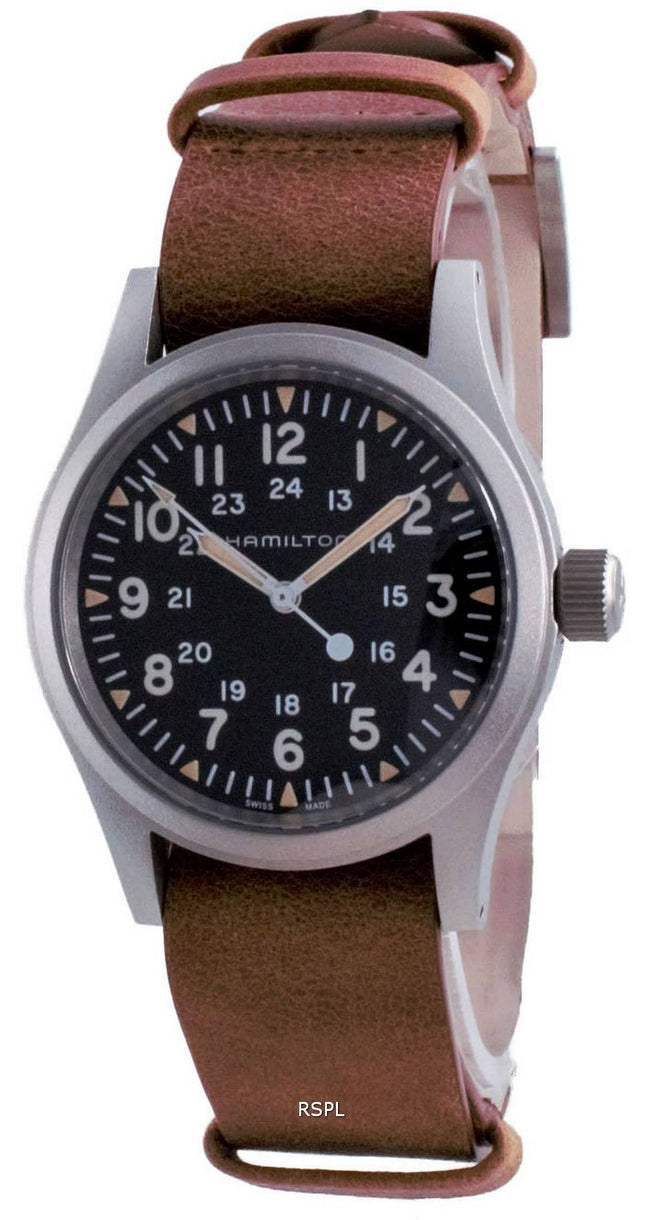 Hamilton Khaki Field Black Dial Mechanical H69439531 Reloj para hombre