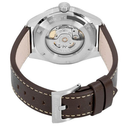 Reloj Hamilton Khaki Field Expedition con correa de cuero y esfera blanca automático H70315510 100M para hombre