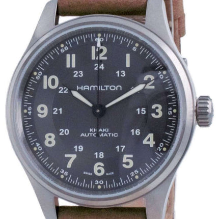 Hamilton Khaki Field Automatic Titanium Black Dial H70545550 100M Reloj para hombre