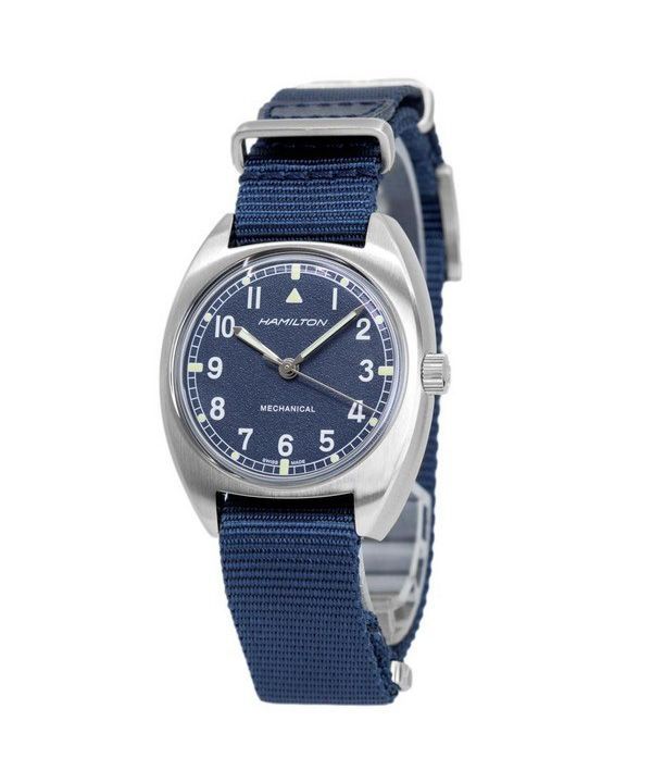 Reloj para hombre Hamilton Khaki Aviation Pilot Pioneer con esfera azul mecánico H76419941 100M