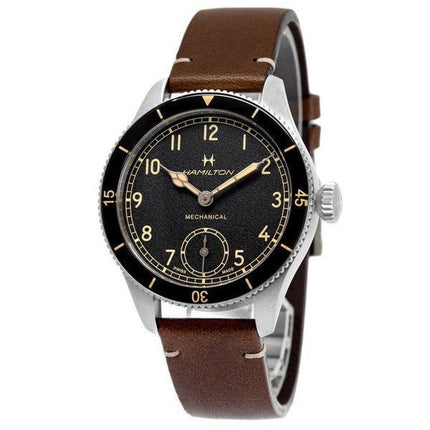 Reloj para hombre Hamilton Khaki Aviation Pilot Pioneer con esfera negra mecánica H76719530 100M