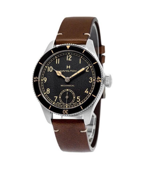 Reloj para hombre Hamilton Khaki Aviation Pilot Pioneer con esfera negra mecánica H76719530 100M