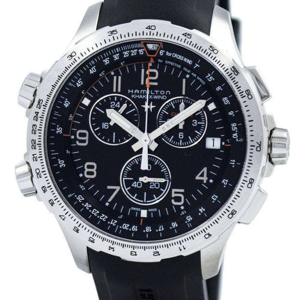 Hamilton Khaki Aviation X-Wind cronógrafo de cuarzo GMT H77912335 para hombre