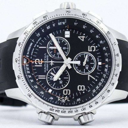 Hamilton Khaki Aviation X-Wind cronógrafo de cuarzo GMT H77912335 para hombre