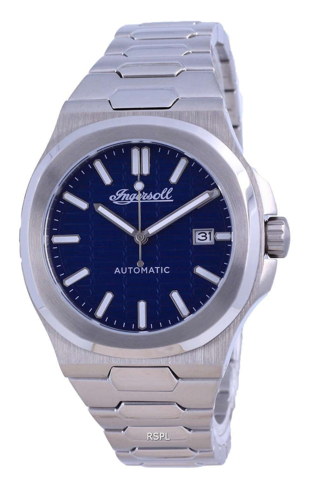 Ingersoll The Catalina Reloj para hombre automático I11801 de acero inoxidable con esfera azul