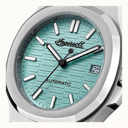 Reloj automático Ingersoll Catalina I14601 para hombre, de acero inoxidable y esfera turquesa