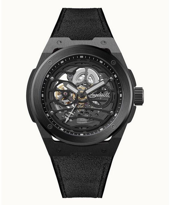 Ingersoll The Springfield Reloj automático para hombre con esfera esqueleto negra I15201