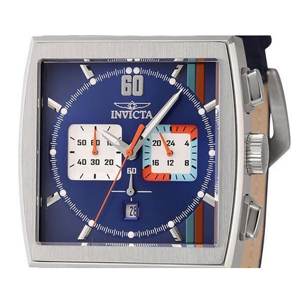 Reloj para hombre Invicta S1 RTodosy cronógrafo GMT con correa de cuero y esfera multicolor de cuarzo 44299 100M