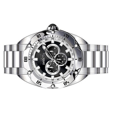 Reloj para hombre Invicta Venom GMT de acero inoxidable con esfera negra y cuarzo 45729 100M