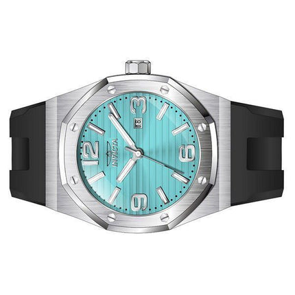 Reloj para hombre Invicta Huracan con correa de silicona y esfera turquesa de cuarzo 45773 100M