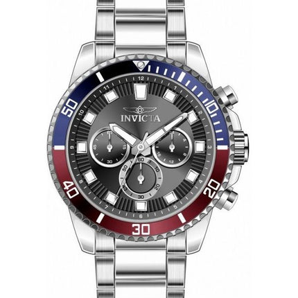 Reloj para hombre Invicta Pro Diver cronógrafo de acero inoxidable con esfera negra y cuarzo 46053